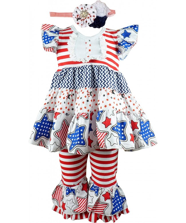 Angeline Boutique Independence Patriotic Ruffles