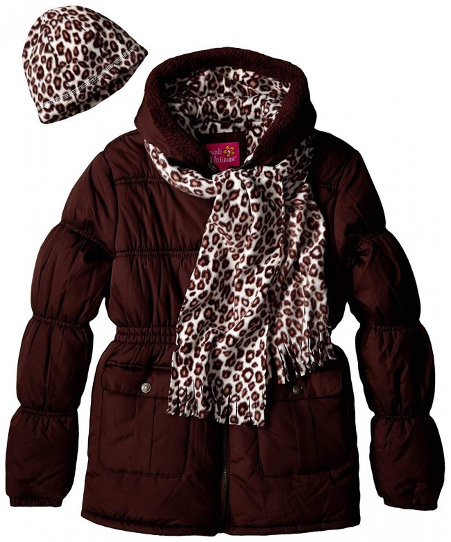 Pink Platinum Little Girls Puffer