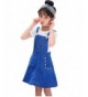 Kidscool Girls Flowers Summer Overalls