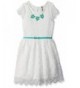 Beautees Girls Lined Lace Dress
