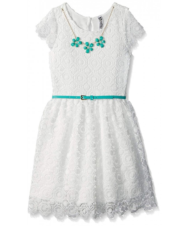 Beautees Girls Lined Lace Dress