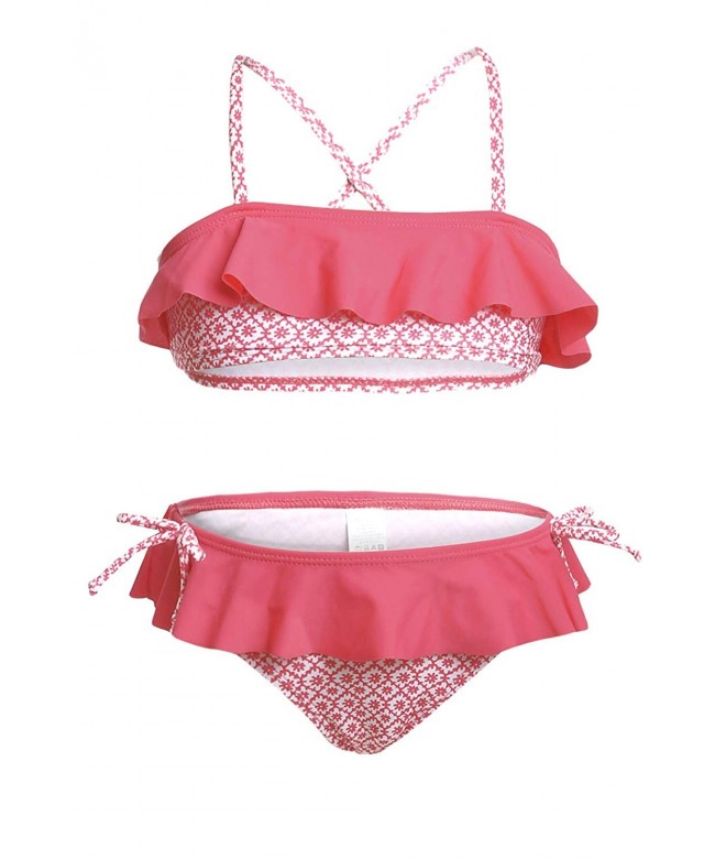 Aleumdr Little Girls Ruffle Bikini