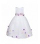 Amberry Little Girls Multicoloured Butterfly Applique Dress