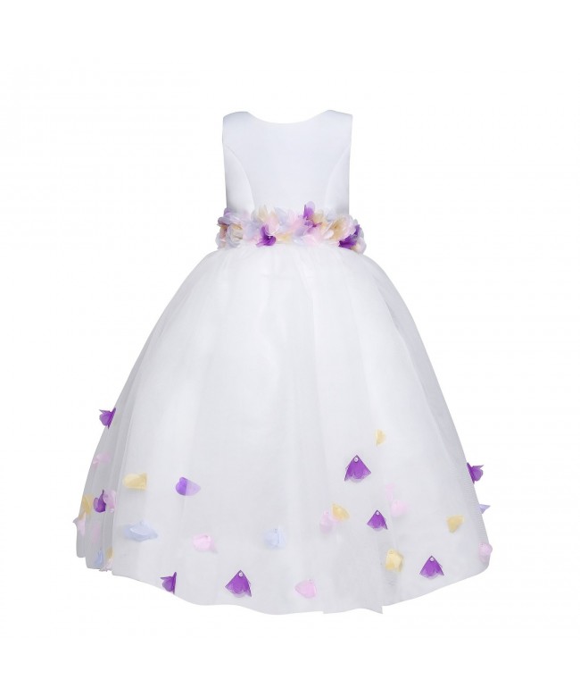Amberry Little Girls Multicoloured Butterfly Applique Dress