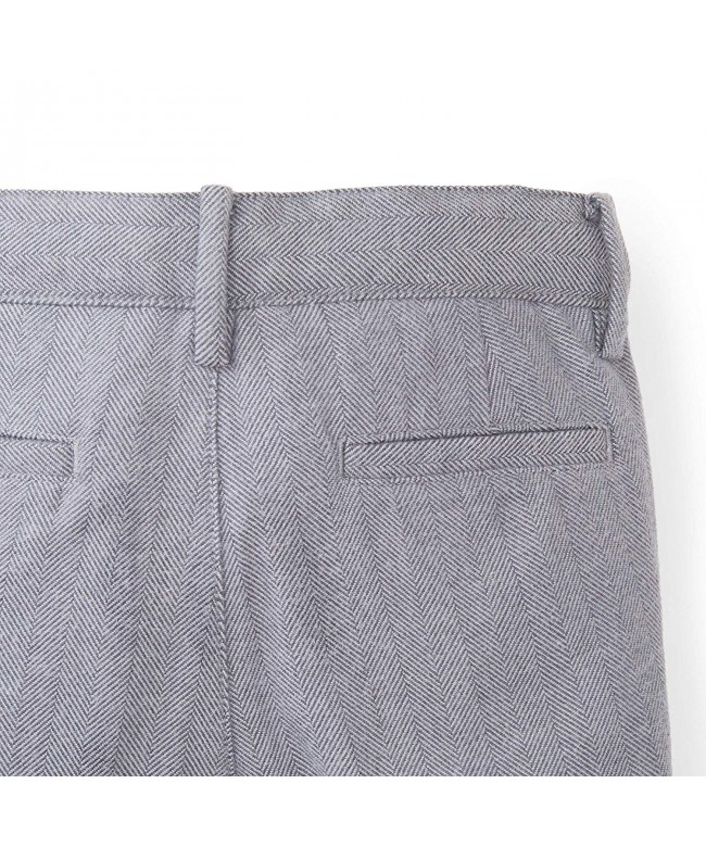 Boys Herringbone Suit Pant - Gray - CE18EL79Q3C