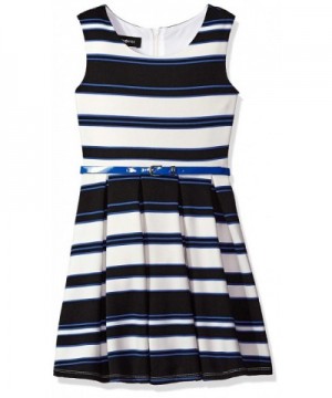 Amy Byer Girls Stripe Pleated