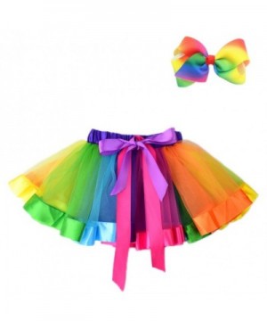 JiaDuo Girls Layered Rainbow Colorful