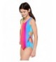 Justice Swim Piece Rainbow Cutout