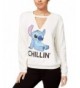 Hybrid Juniors Stitch Graphic Print Sweatshirt