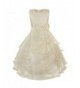 TiaoBug Sleeveless Embroidered Bridesmaid Princess