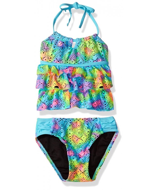 Breaking Waves Crochet Tankini Swimsuit