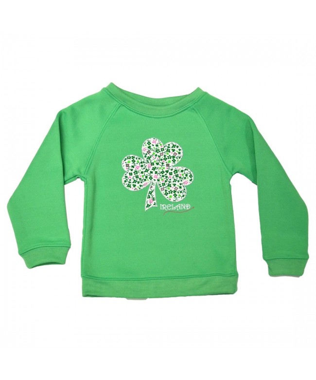 Ireland Green Floral Shamrock Sweatshirt