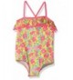 Pink Platinum Girls Floral Swimsuit