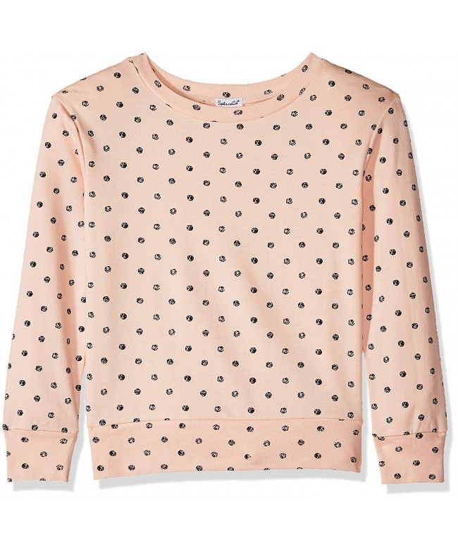 Splendid Girls Sleeve Print Sweatshirt