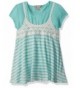 Speechless Girls Piece Crochet Striped