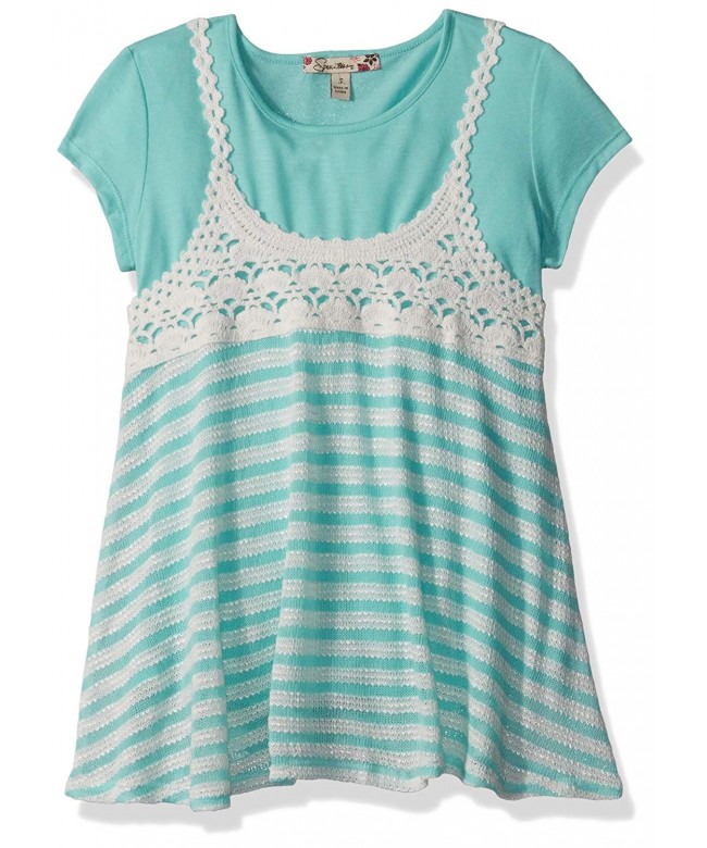 Speechless Girls Piece Crochet Striped