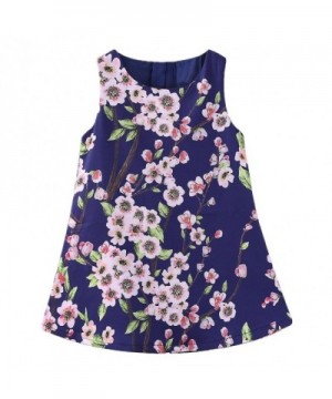 LittleSpring Little Girls Flower Printing