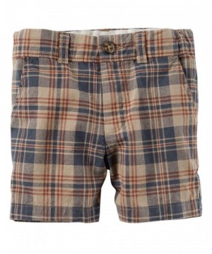 Carters Plaid Button Front Shorts