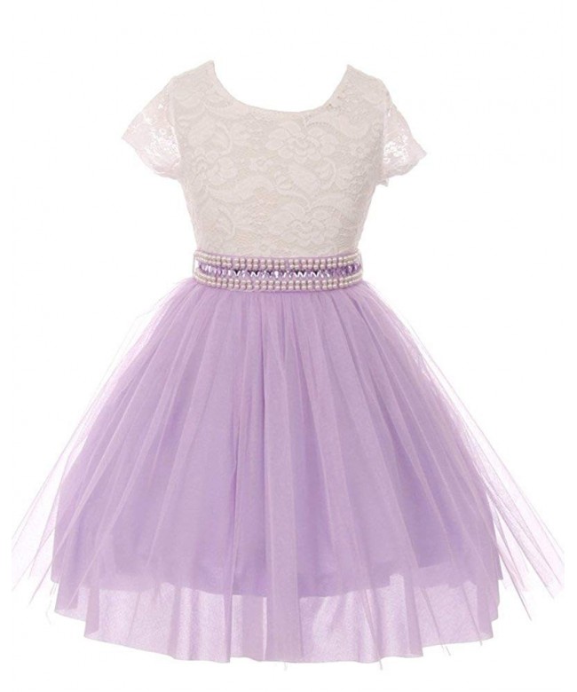 iGirldress Little Sleeves Flower Dresses