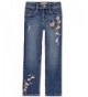 Squeeze Girls Floral Embroidered Skinny