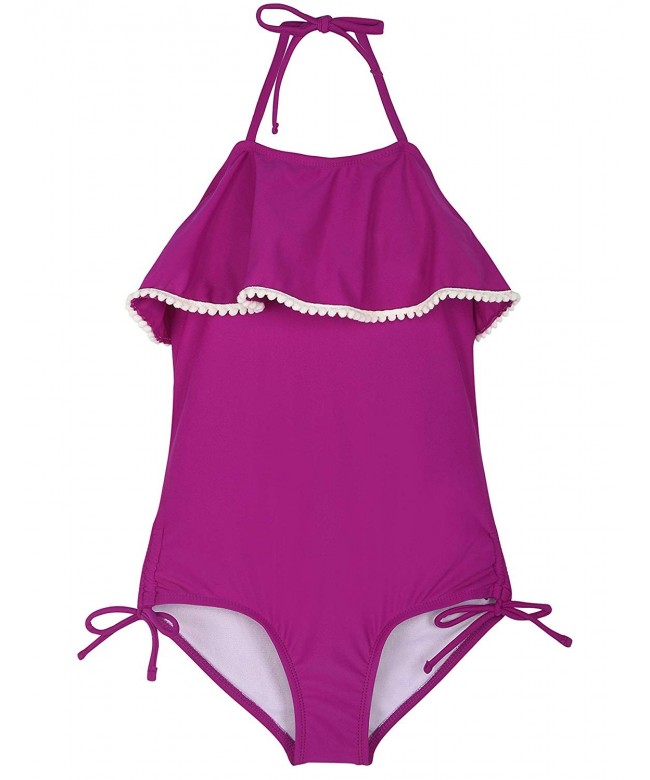 Firpearl Swimsuit Falbaba Flounce Drawstring