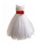 LSERVER Satin Bodice Communion Wedding Pageant