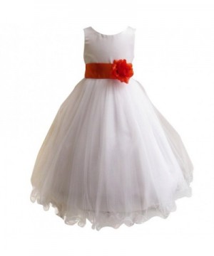 LSERVER Satin Bodice Communion Wedding Pageant