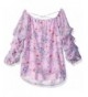 Beautees Girls Big Ruffle Printed