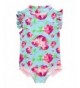 RuffleButts Little Ruffled Swimsuit Vintage