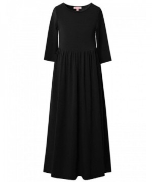 QPANCY Dresses Sleeve Church Pockets