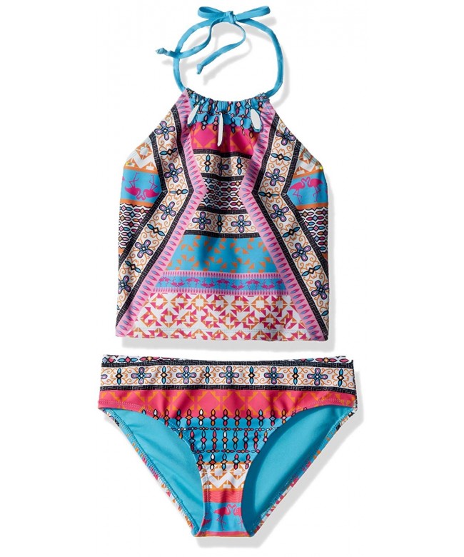 YMI Girls Flamingo Tribe Tankini