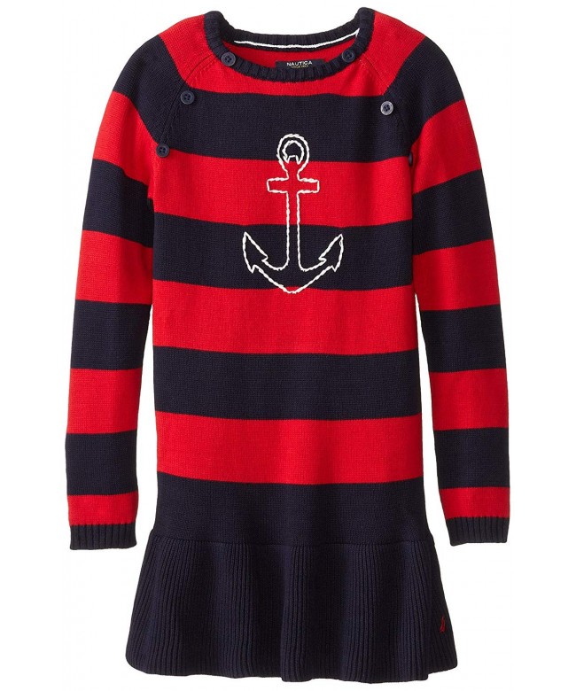 Nautica Girls Anchor Sweater Dress
