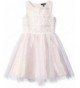 ZUNIE Girls Sleeveless Embroidered Ballerina