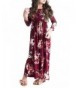 Ofenbuy Dresses Floral Sleeve Empire