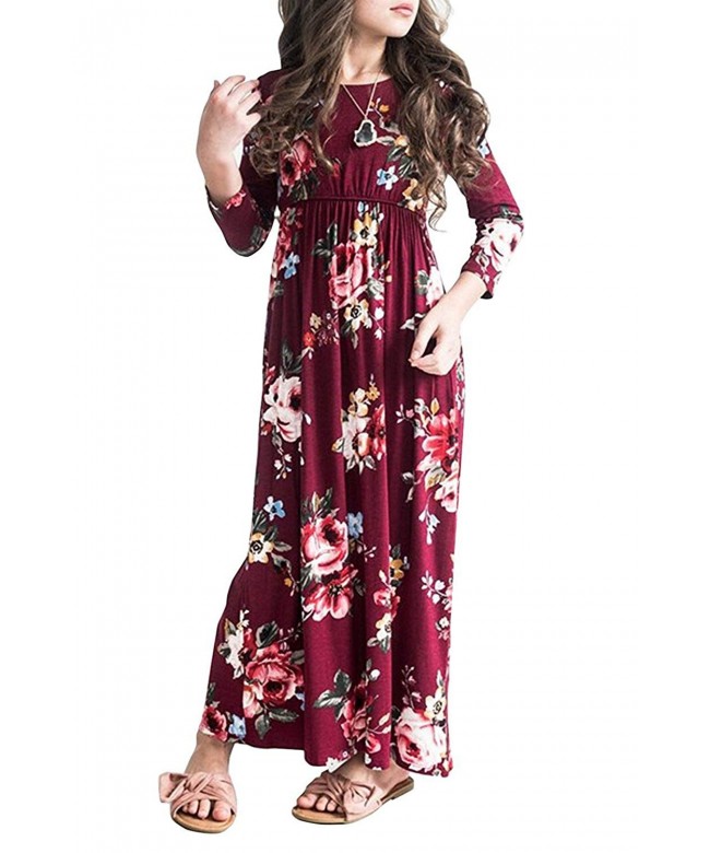 Ofenbuy Dresses Floral Sleeve Empire