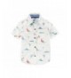 Carters Short Sleeve Woven Button