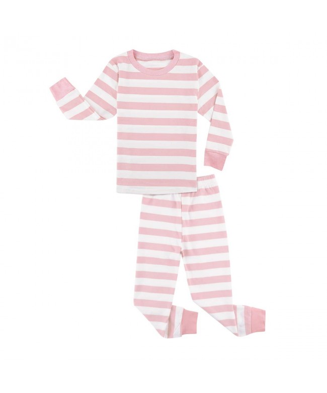 Mombebe Girls Striped Pajamas Sleepwear