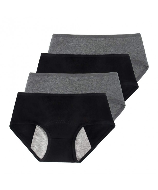 Menstrual Panties Underwear - Black & Dark Grey-pack of 4 - C918LYDIC7A