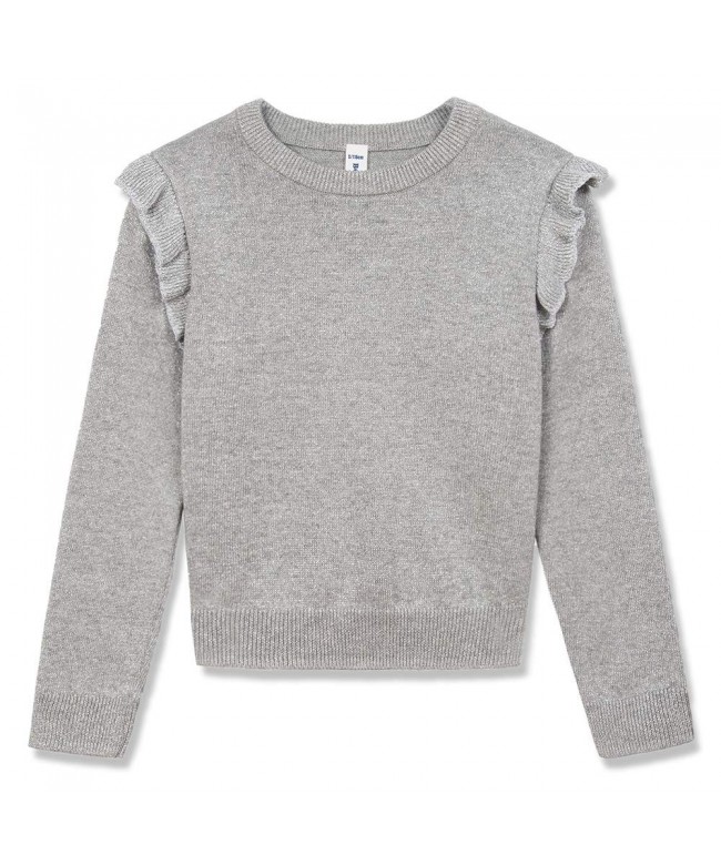 BOBOYOYO Pullover Sweater Neckline Sparkle