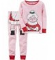 Carters Girls 12M 12 Clause Pajamas