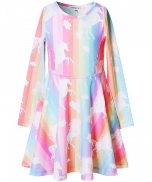 Perfashion Unicorn Rainbow Clothes Dresses