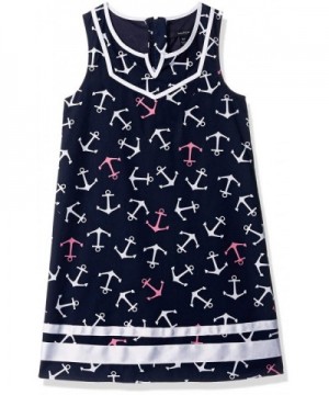 Nautica Girls Anchor Printed Poplin