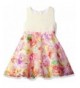 Youngland Little Sleeveless Floral Ribbon