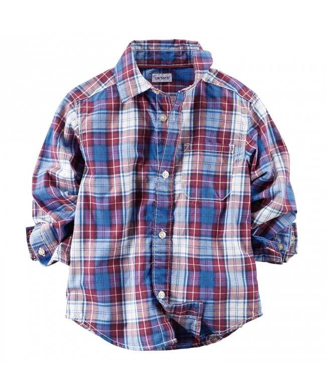 Carters Little Plaid Button Toddler