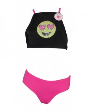 Justice Swim Sequin Bikini Emoji