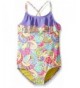 YMI Girls Piece Flounce Swimsuit