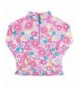 RuffleButts Little Floral Athletic Pullover