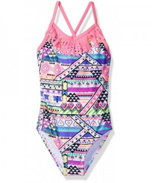 Freestyle Girls Fringe Sketch Swimsuit