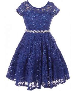 Flower Dress Sleeve Sequin Skater