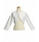 Girls White Sleeve Bolero Jacket